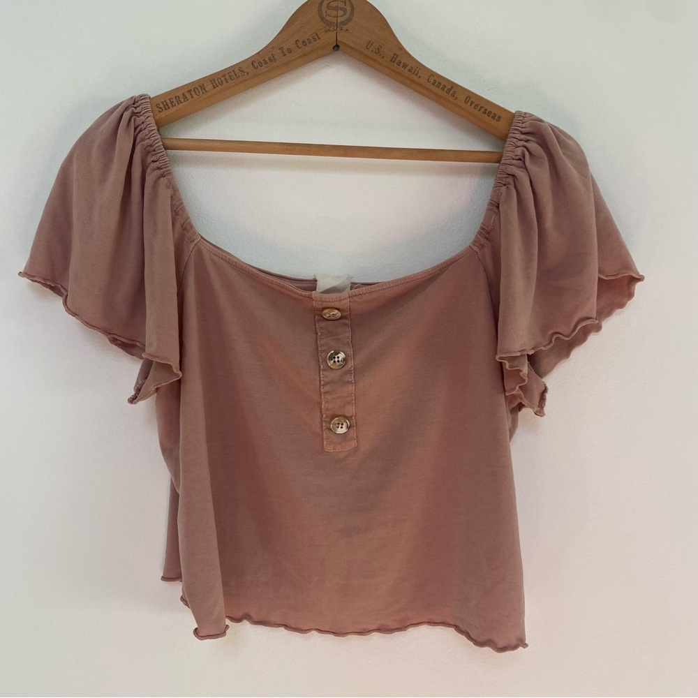 Project Social T Crop T-shirt Medium Beige
